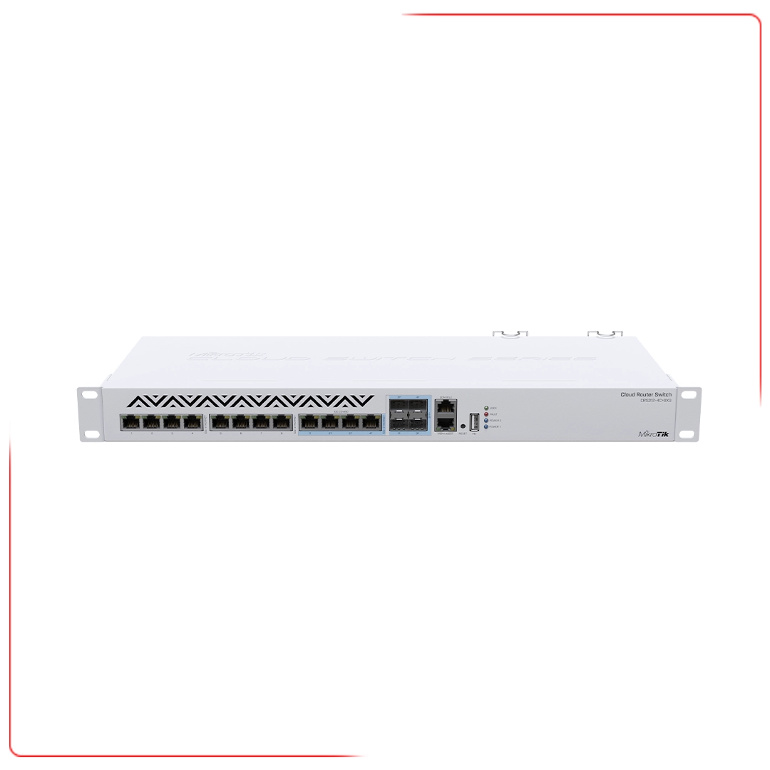سوئیچ میکروتیک مدل CRS312-4C+8XG-RM
