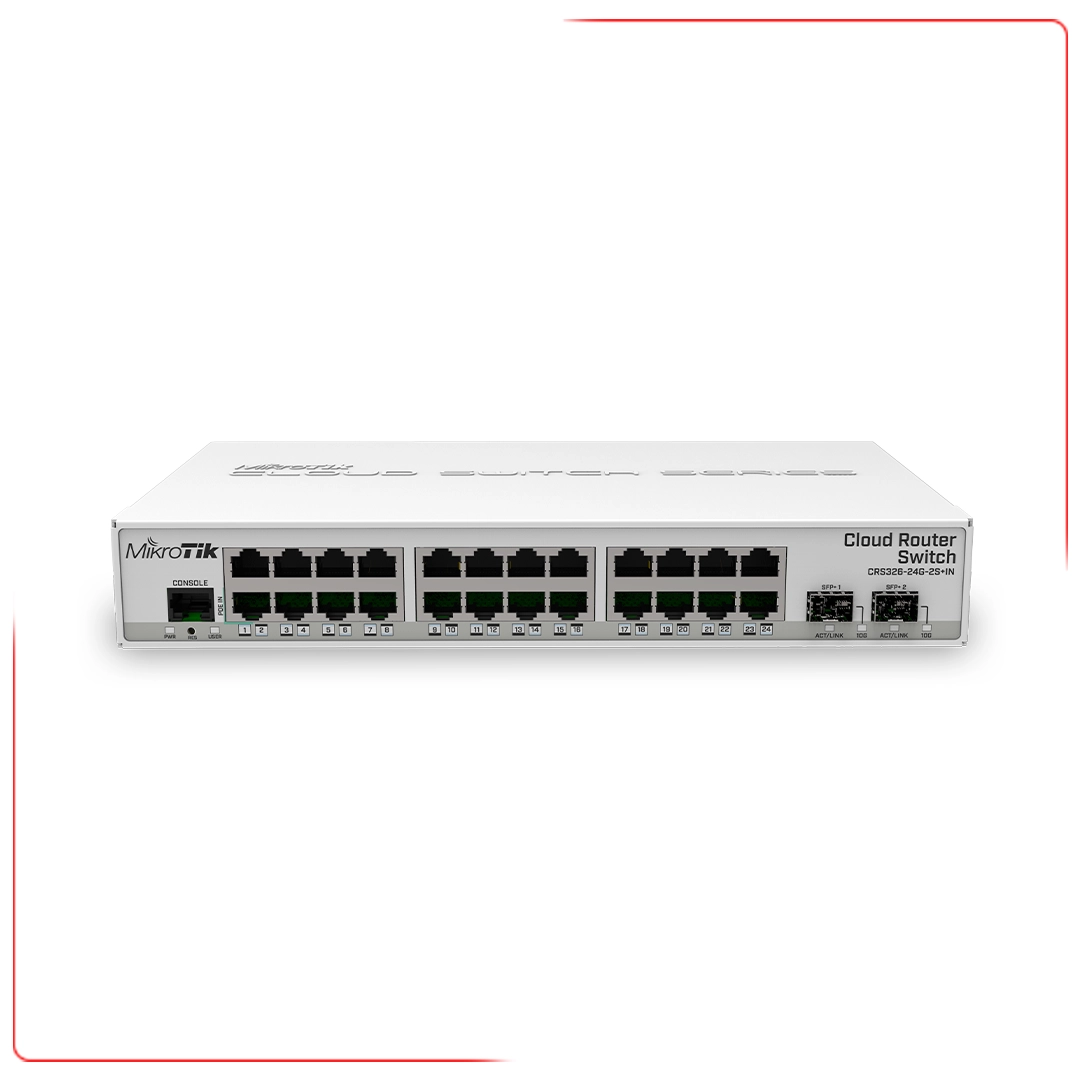 سوئیچ میکروتیک CRS326-24G-2S+IN