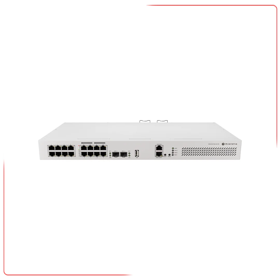 سوییچ میکروتیک مدل CRS418-8P-8G-2S+RM