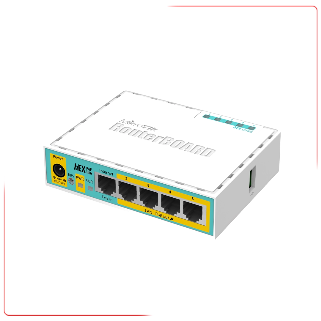 روتر میکروتیک مدل HEX POE Lite_ RB750UPr2