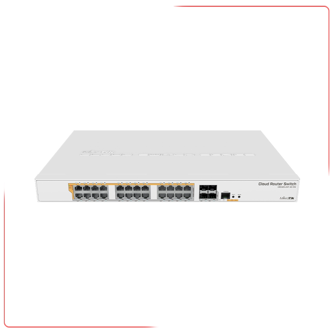 سوییچ میکروتیک مدل CRS328-24P-4S+RM