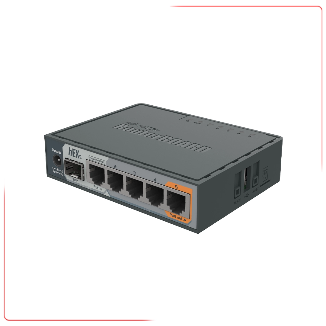 روتر شبکه میکروتیک مدل hEX S کد RB760iGS